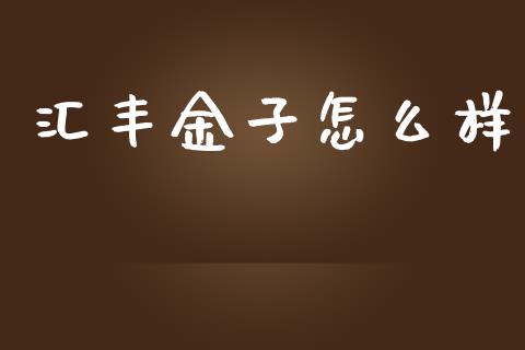 汇丰金子怎么样_https://m.eyunqq.com_融资融券_第1张