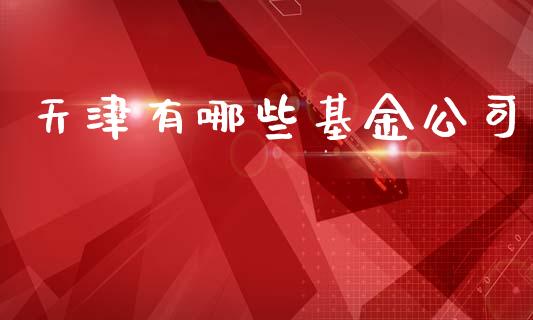 天津有哪些基金公司_https://m.eyunqq.com_新股申购_第1张