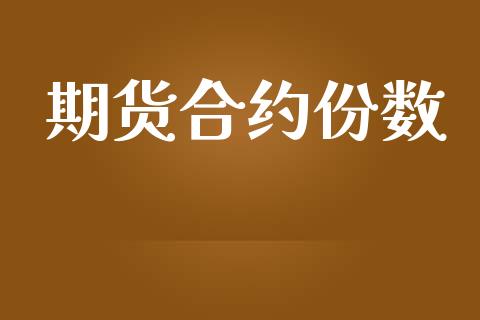 期货合约份数_https://m.eyunqq.com_新股申购_第1张
