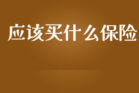 应该买什么保险_https://m.eyunqq.com_融资融券_第1张