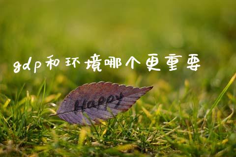 gdp和环境哪个更重要_https://m.eyunqq.com_新股申购_第1张