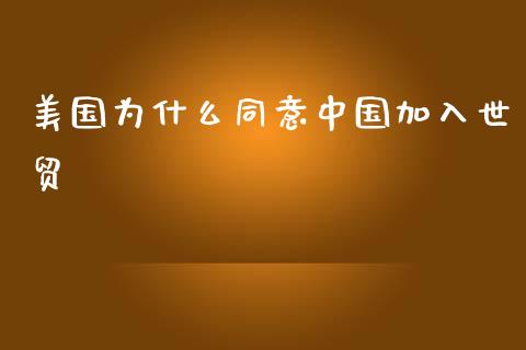 美国为什么同意中国加入世贸_https://m.eyunqq.com_基金交易_第1张