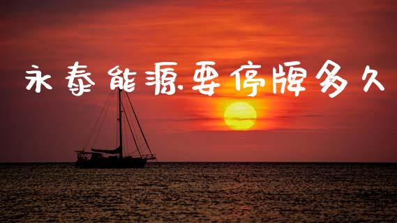 永泰能源要停牌多久_https://m.eyunqq.com_基金交易_第1张