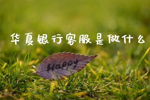 华夏银行客服是做什么_https://m.eyunqq.com_新股申购_第1张