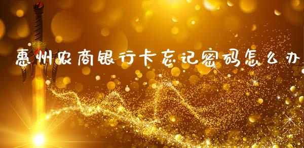 惠州农商银行卡忘记密码怎么办_https://m.eyunqq.com_期货投资学习_第1张