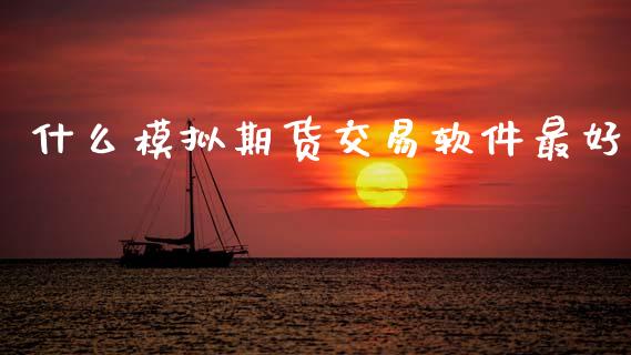 什么模拟期货交易软件最好_https://m.eyunqq.com_基金交易_第1张