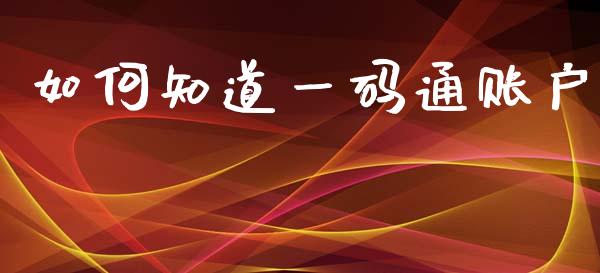 如何知道一码通账户_https://m.eyunqq.com_融资融券_第1张