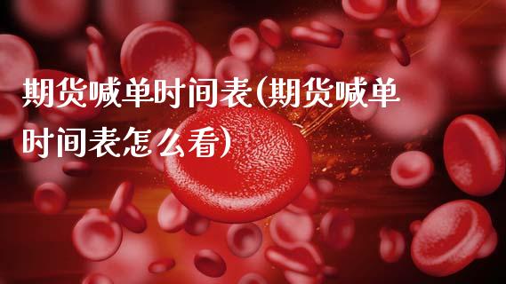 期货喊单时间表(期货喊单时间表怎么看)_新股申购_第1张_期货投资学习_新股申购_融资融券_基金交易 期货喊单时间表(期货喊单时间表怎么看)_https://m.eyunqq.com_新股申购_第1张