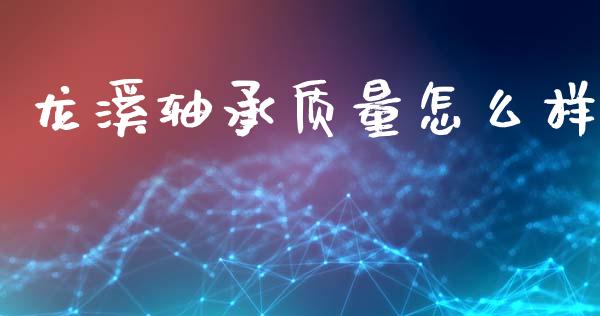 龙溪轴承质量怎么样_https://m.eyunqq.com_融资融券_第1张