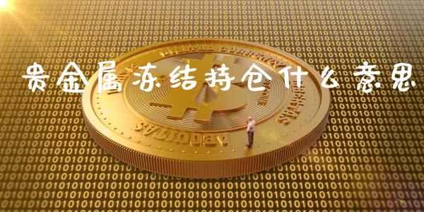 贵金属冻结持仓什么意思_https://m.eyunqq.com_基金交易_第1张