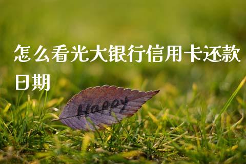 怎么看光大银行信用卡还款日期_https://m.eyunqq.com_融资融券_第1张