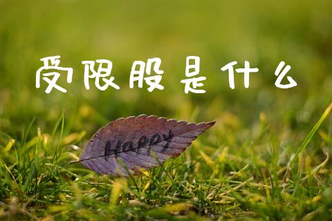受限股是什么_https://m.eyunqq.com_基金交易_第1张