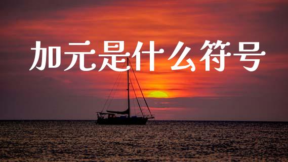 加元是什么符号_https://m.eyunqq.com_基金交易_第1张