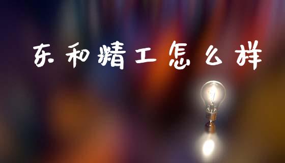 东和精工怎么样_https://m.eyunqq.com_基金交易_第1张