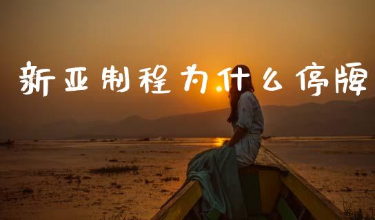 新亚制程为什么停牌_https://m.eyunqq.com_基金交易_第1张