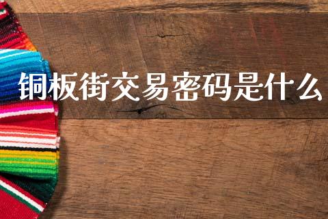 铜板街交易密码是什么_https://m.eyunqq.com_融资融券_第1张