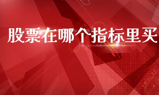 股票在哪个指标里买_https://m.eyunqq.com_新股申购_第1张