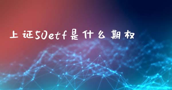 上证50etf是什么期权_https://m.eyunqq.com_融资融券_第1张