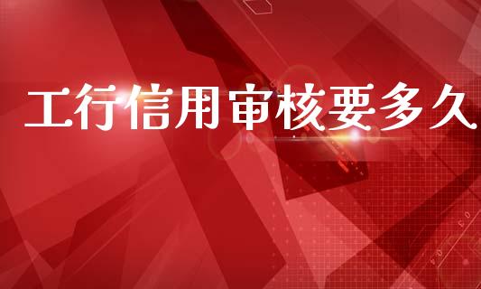 工行信用审核要多久_https://m.eyunqq.com_新股申购_第1张