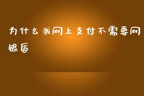 为什么我网上支付不需要网银盾_https://m.eyunqq.com_基金交易_第1张