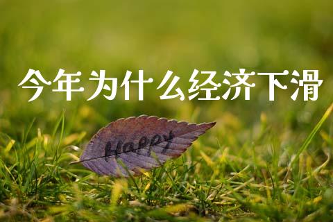 今年为什么经济下滑_https://m.eyunqq.com_融资融券_第1张
