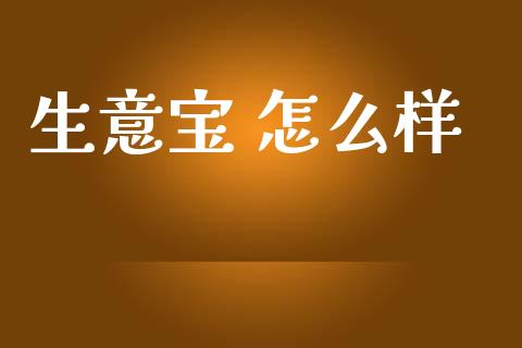 生意宝 怎么样_https://m.eyunqq.com_基金交易_第1张