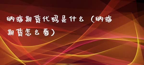 纳指期货代码是什么（纳指期货怎么看）_https://m.eyunqq.com_融资融券_第1张