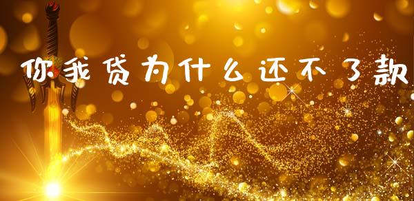 你我贷为什么还不了款_https://m.eyunqq.com_新股申购_第1张