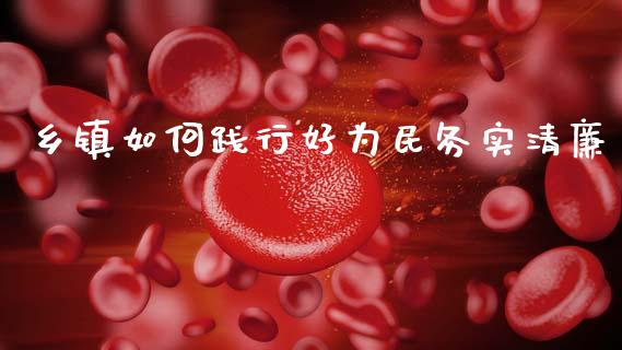 乡镇如何践行好为民务实清廉_https://m.eyunqq.com_融资融券_第1张
