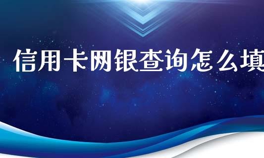 信用卡网银查询怎么填_https://m.eyunqq.com_新股申购_第1张