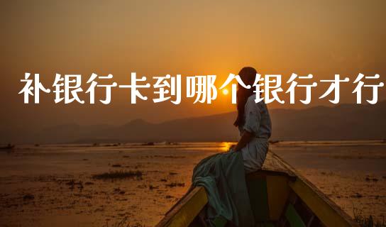 补银行卡到哪个银行才行_https://m.eyunqq.com_基金交易_第1张