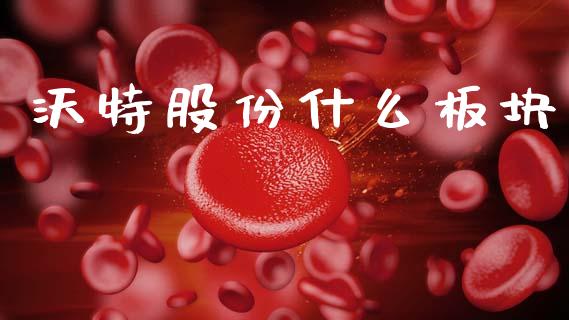 沃特股份什么板块_https://m.eyunqq.com_期货投资学习_第1张