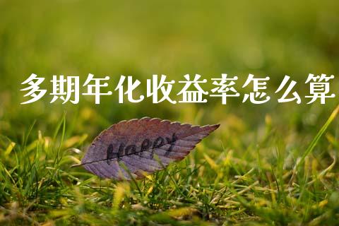 多期年化收益率怎么算_https://m.eyunqq.com_基金交易_第1张