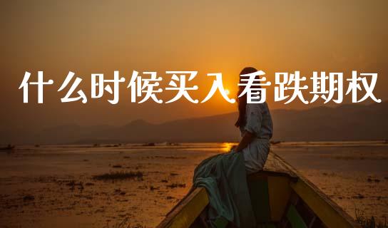 什么时候买入看跌期权_https://m.eyunqq.com_新股申购_第1张