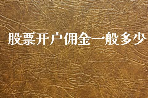 股票开户佣金一般多少_https://m.eyunqq.com_期货投资学习_第1张