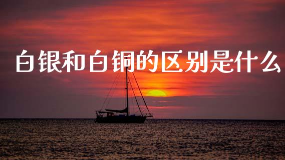 白银和白铜的区别是什么_https://m.eyunqq.com_新股申购_第1张