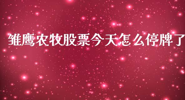雏鹰农牧股票今天怎么停牌了_https://m.eyunqq.com_期货投资学习_第1张