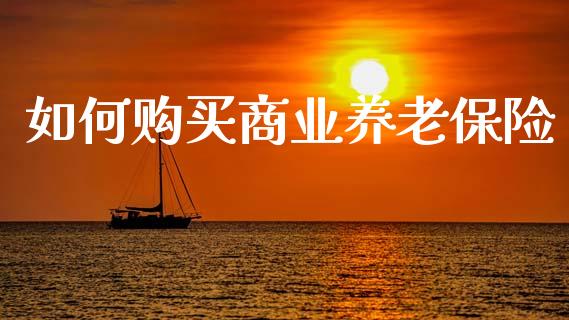 如何购买商业养老保险_https://m.eyunqq.com_期货投资学习_第1张