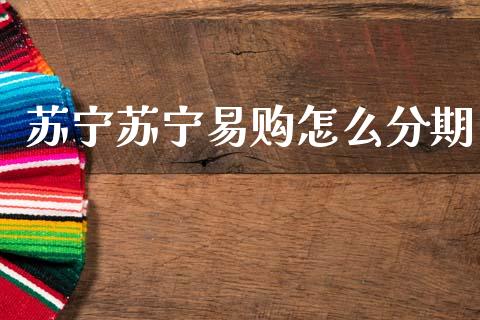 苏宁苏宁易购怎么分期_https://m.eyunqq.com_融资融券_第1张