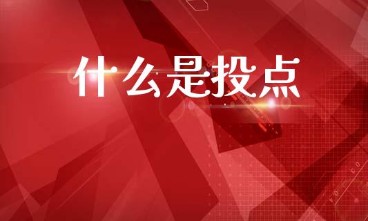 什么是投点_https://m.eyunqq.com_期货投资学习_第1张