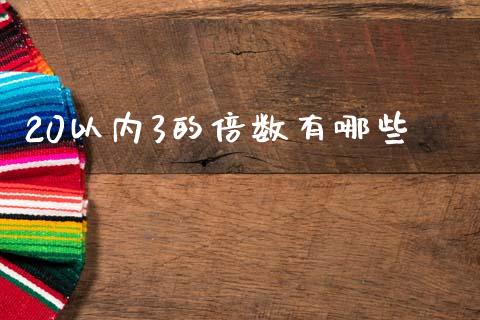20以内3的倍数有哪些_https://m.eyunqq.com_期货投资学习_第1张