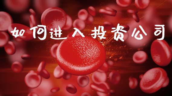 如何进入投资公司_https://m.eyunqq.com_期货投资学习_第1张