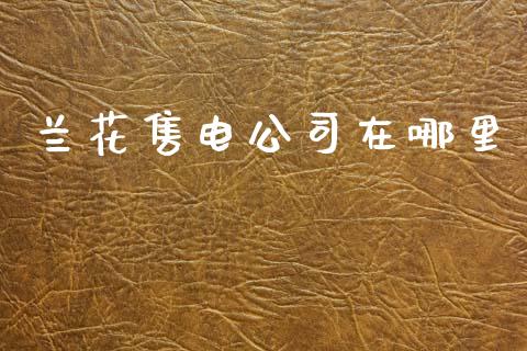 兰花售电公司在哪里_https://m.eyunqq.com_融资融券_第1张