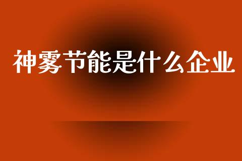 神雾节能是什么企业_https://m.eyunqq.com_融资融券_第1张