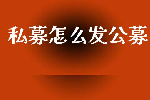 私募怎么发公募_https://m.eyunqq.com_融资融券_第1张