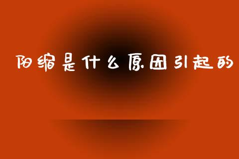 阳缩是什么原因引起的_https://m.eyunqq.com_基金交易_第1张
