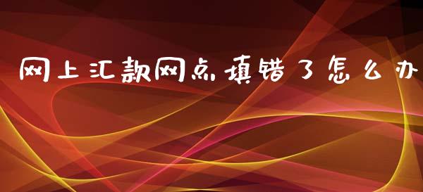 网上汇款网点填错了怎么办_https://m.eyunqq.com_基金交易_第1张