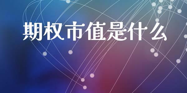期权市值是什么_https://m.eyunqq.com_期货投资学习_第1张