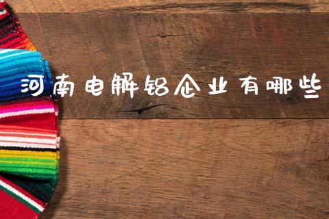 河南电解铝企业有哪些_https://m.eyunqq.com_基金交易_第1张