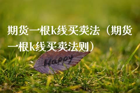 期货一根k线买卖法（期货一根k线买卖法则）_https://m.eyunqq.com_新股申购_第1张
